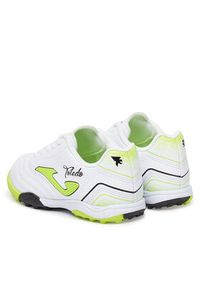 Joma Buty do piłki nożnej Toledo Jr 2502 TOJS2502TF Biały. Kolor: biały. Materiał: skóra