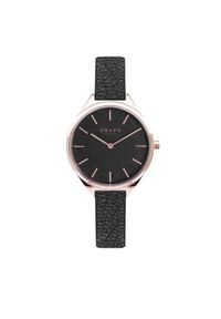 OBAKU - Obaku Zegarek Kaffe V257LHVNRB Czarny. Kolor: czarny