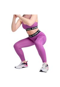 Legginsy damskie Puma Strong Tight. Stan: podwyższony. Kolor: różowy. Sport: bieganie, fitness #1