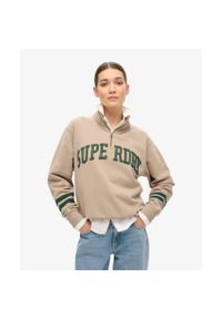 Superdry - Bluza sportowa z pół-zipem. Kolor: szary, niebieski, wielokolorowy. Sport: fitness #1