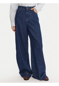 Weekend Max Mara Jeansy Ciro 2525186042 Granatowy Wide Leg. Kolor: niebieski #1