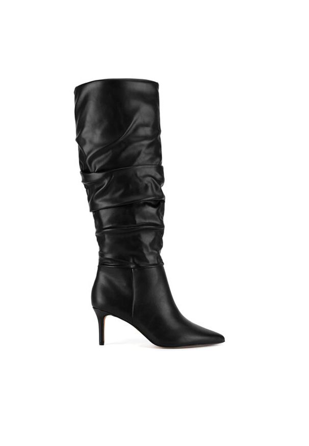 Nine West Kozaki WFA2872-1 Czarny. Kolor: czarny. Materiał: materiał