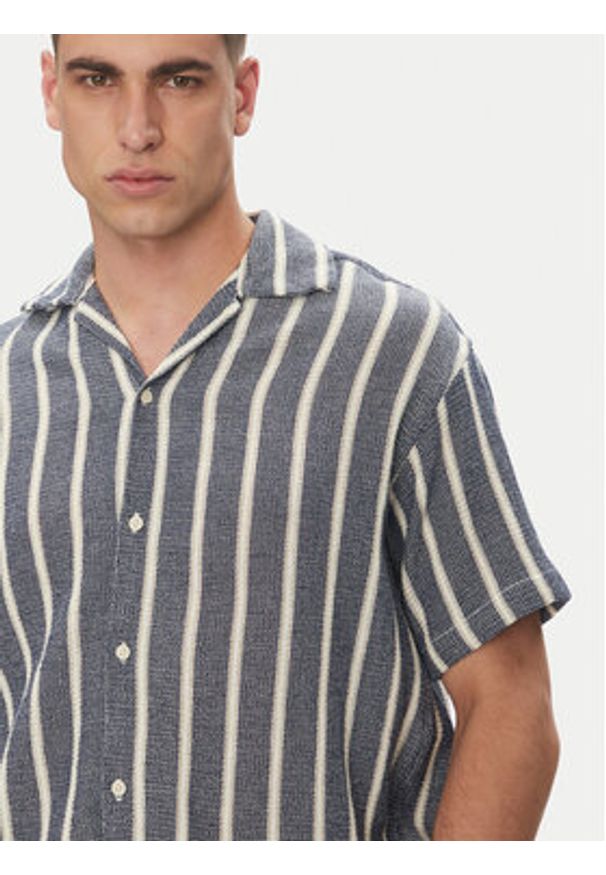 Jack & Jones Koszula Coba 12271060 Granatowy Relaxed Fit. Kolor: niebieski. Materiał: bawełna