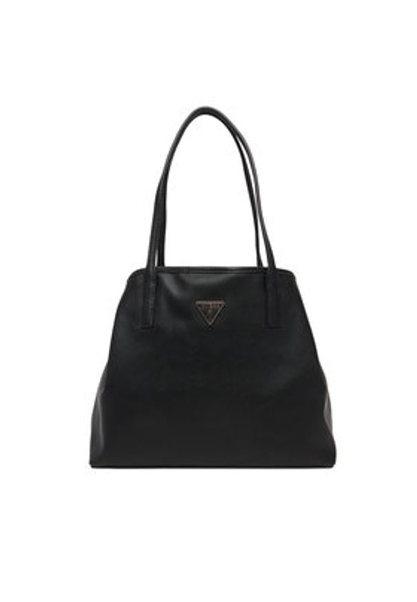 Guess Torebka Victtoria HWEVG9 51428 Czarny. Kolor: czarny. Materiał: skórzane
