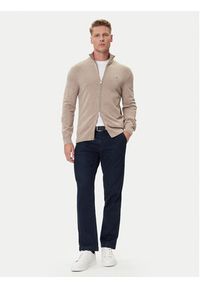 GANT - Gant Kardigan 8030164 Beżowy Regular Fit. Kolor: beżowy. Materiał: bawełna #5
