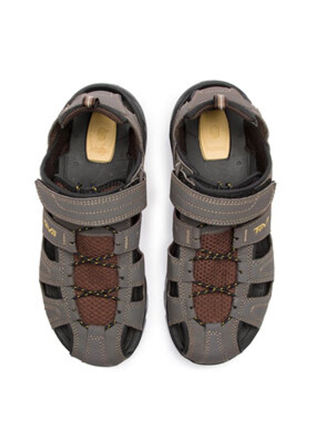 Teva Sandały Forebay 1001116 Brązowy. Kolor: brązowy. Materiał: skóra