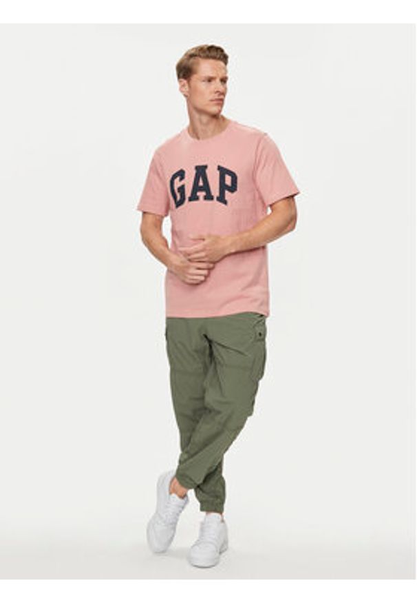 GAP - Gap Spodnie materiałowe 487058-01 Zielony Relaxed Fit. Kolor: zielony. Materiał: syntetyk