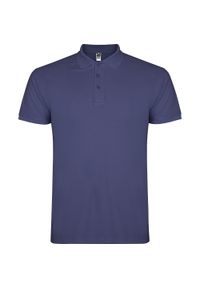 ROLY - Męska Koszulka Polo Star. Typ kołnierza: polo. Kolor: niebieski #1