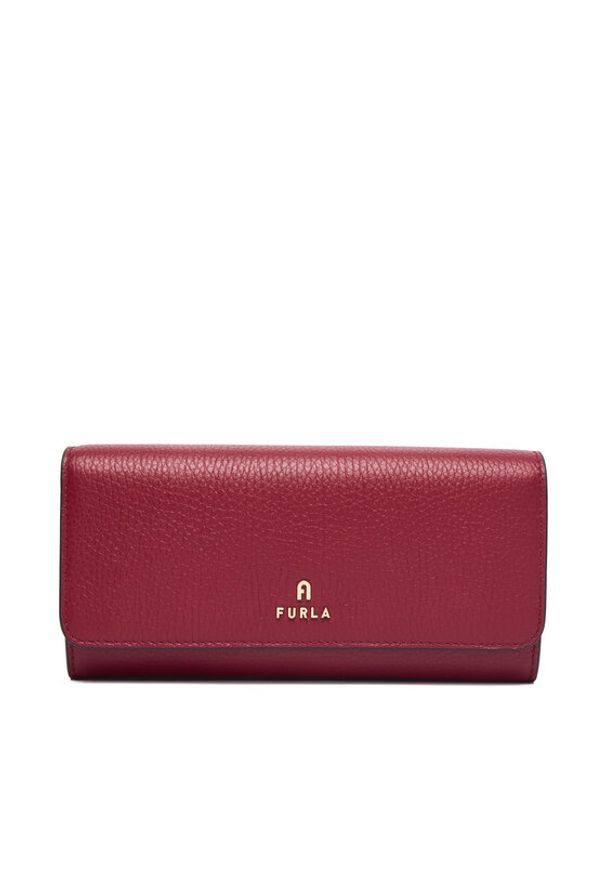 Furla Portfel Camelia WP00317 HSF000 CN CGQ00 Bordowy. Kolor: czerwony. Materiał: skóra