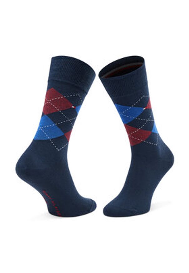 TOMMY HILFIGER - Tommy Hilfiger Skarpety długie 100001495 Granatowy. Kolor: niebieski. Materiał: materiał