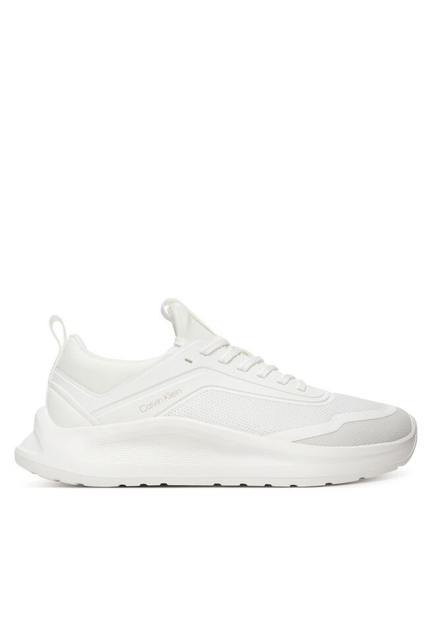 Sneakersy Calvin Klein. Kolor: biały. Materiał: mesh. Sport: bieganie