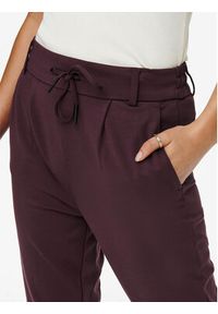 only - ONLY Spodnie materiałowe Poptrash 15115847 Bordowy Regular Fit. Kolor: czerwony. Materiał: syntetyk #2