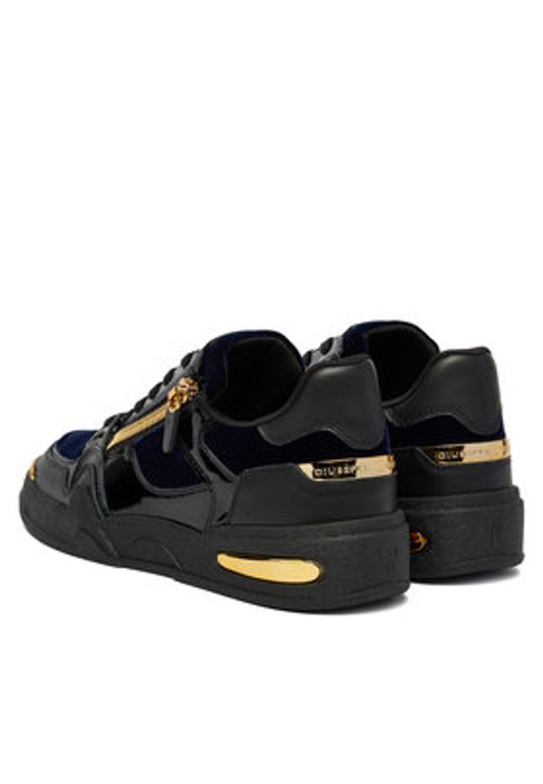 Giuseppe Zanotti Sneakersy RU50026/001 Czarny. Kolor: czarny. Materiał: skóra