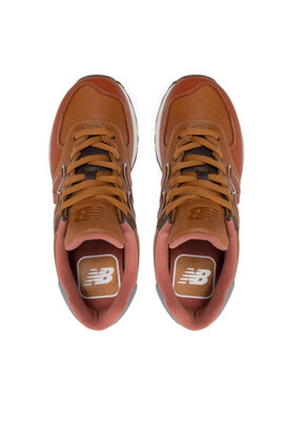 New Balance Sneakersy ML574OMA Brązowy. Kolor: brązowy. Materiał: skóra. Model: New Balance 574