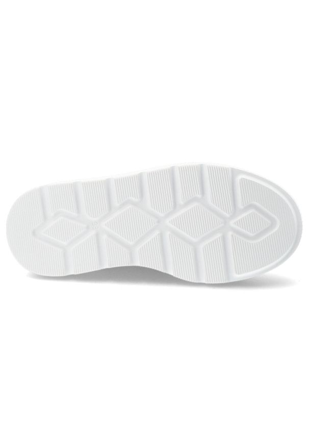 Białe Sneakersy Filippo Modne Obuwie Damskie. Okazja: na co dzień. Zapięcie: sznurówki. Kolor: biały. Materiał: skóra. Szerokość cholewki: normalna. Wzór: ażurowy. Obcas: na platformie. Styl: klasyczny, sportowy, casual