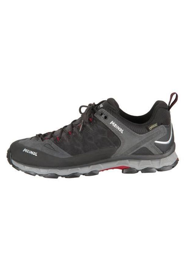 MEINDL - Buty trekkingowe męskie Meindl 396601. Zapięcie: sznurówki. Kolor: wielokolorowy, czarny. Materiał: materiał, skóra, syntetyk. Szerokość cholewki: normalna. Sport: turystyka piesza
