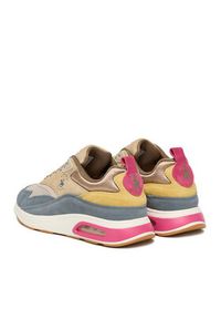 Beverly Hills Polo Club Sneakersy EO-L240061 Beżowy. Kolor: beżowy. Materiał: zamsz, skóra #5