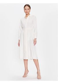 Marella Sukienka koszulowa Stipa 2332210333 Biały Regular Fit. Kolor: biały. Materiał: syntetyk. Typ sukienki: koszulowe #1