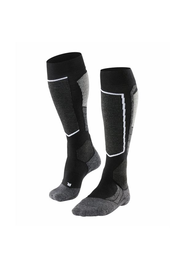 Podkolanówki damskie Falke SK2. Kolor: czarny. Sport: narciarstwo, turystyka piesza