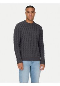 Only & Sons Sweter 22026504 Szary Regular Fit. Kolor: szary. Materiał: syntetyk, bawełna