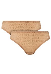 Emporio Armani Underwear Komplet 2 par fig brazylijskich EW000403 AF10880 M6068 Beżowy. Kolor: beżowy. Materiał: syntetyk #7