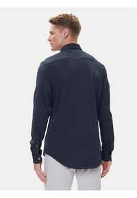 TOMMY HILFIGER - Tommy Hilfiger Koszula Performance MW0MW39418 Granatowy Slim Fit. Kolor: niebieski. Materiał: syntetyk, bawełna #5