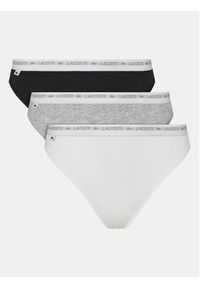 Lacoste Komplet 3 par stringów 8F1341 Kolorowy. Materiał: bawełna. Wzór: kolorowy #9