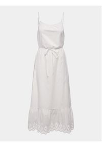 only - ONLY Sukienka letnia Lou 15313166 Biały Regular Fit. Kolor: biały. Materiał: bawełna. Sezon: lato #2