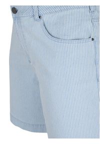 Zizzi Szorty jeansowe J10886B Błękitny Regular Fit. Kolor: niebieski. Materiał: bawełna, jeans, syntetyk #5