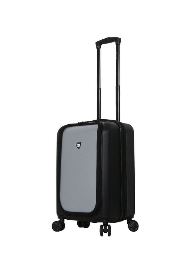 Mia Toro walizka podróżna M1709/2-S - czarna/srebrna. Kolor: srebrny