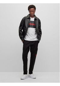 Hugo Spodnie materiałowe 50484022 Czarny Slim Fit. Kolor: czarny. Materiał: materiał #2