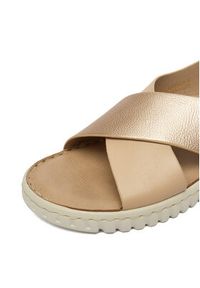 Go Soft Sandały LA3T9143-8 Złoty. Kolor: złoty. Materiał: materiał #3