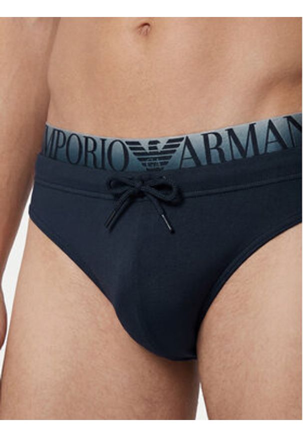 Emporio Armani Kąpielówki EM000582 AF20432 UB102 Granatowy. Kolor: niebieski. Materiał: syntetyk