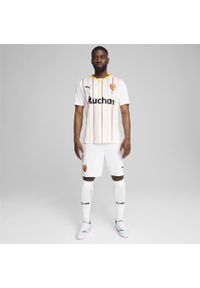 Puma - Męska koszulka RC Lens 24/25 PUMA White Pelé Yellow. Kolor: żółty, wielokolorowy, biały