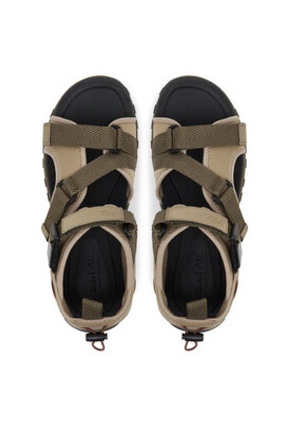 Clarks Sandały ATL Trek Tide 26181522 Beżowy. Kolor: beżowy. Materiał: materiał