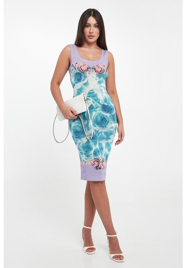 Versace Jeans Couture - Sukienka z nadrukiem VERSACE JEANS COUTURE. Wzór: nadruk