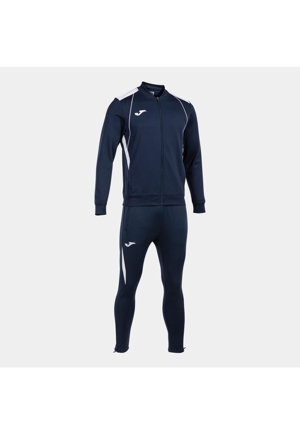 Dres Joma Championship VII. Kolor: wielokolorowy, niebieski, biały. Materiał: dresówka. Sport: piłka nożna, fitness