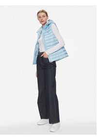 TOMMY HILFIGER - Tommy Hilfiger Kamizelka Lw Padded Global Stripe Vest WW0WW40779 Błękitny Regular Fit. Kolor: niebieski. Materiał: syntetyk #4