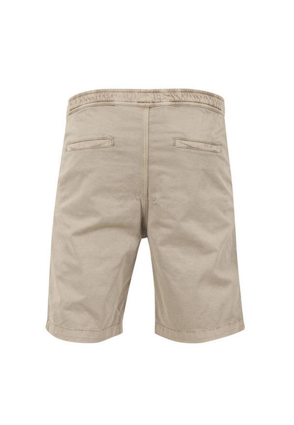 Urban Classics - Męskie Elastyczne Spodenki Dresowe Twill. Kolor: beżowy. Materiał: dresówka. Sport: turystyka piesza
