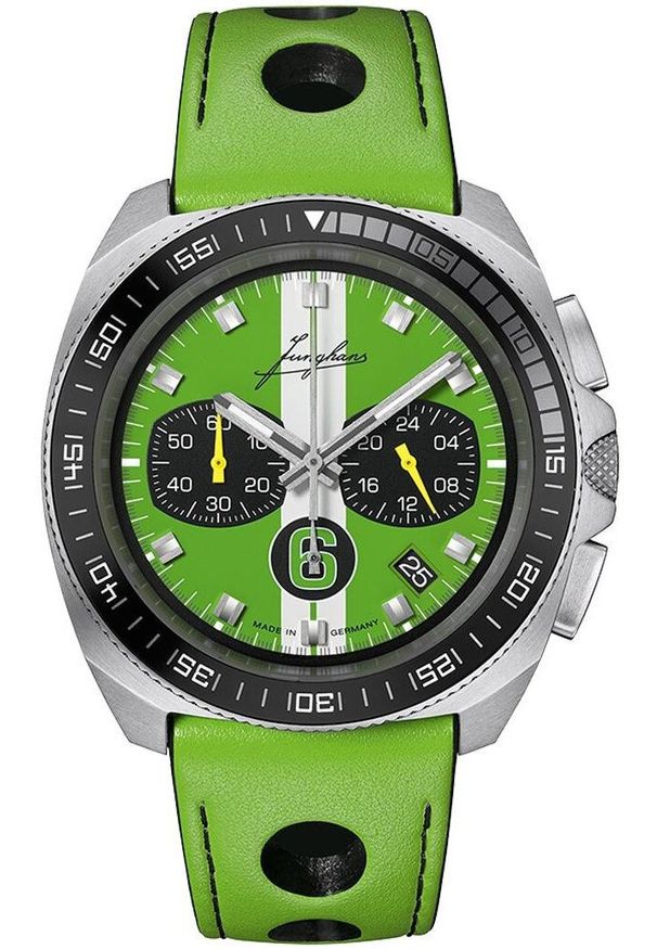 SONY - Zegarek Sony Zegarek męski Junghans 41/4560.00 zielony. Kolor: zielony