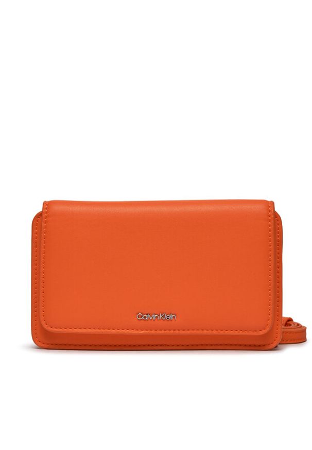 Calvin Klein Torebka Ck Must Mini Bag K60K611434 Pomarańczowy. Kolor: pomarańczowy. Materiał: skórzane