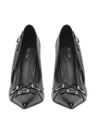 DeeZee Szpilki Q93079-2 Czarny. Kolor: czarny. Materiał: skóra. Obcas: na szpilce #3