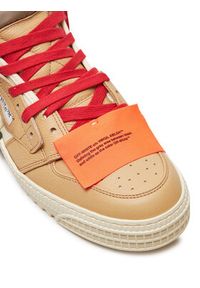 OFF-WHITE - Off-White Sneakersy OMIA065S22LEA0030461 Brązowy. Kolor: brązowy. Materiał: skóra