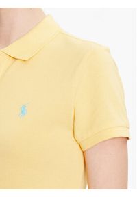 Polo Ralph Lauren Sukienka codzienna 211799490010 Żółty Regular Fit. Okazja: na co dzień. Typ kołnierza: polo. Kolor: żółty. Materiał: bawełna. Typ sukienki: proste. Styl: casual