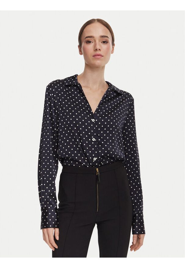 Guess Koszula W6YH23 W2946 Granatowy Regular Fit. Kolor: niebieski. Materiał: syntetyk