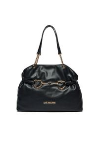 Love Moschino - LOVE MOSCHINO Torebka JC4033PP1MLB0000 Czarny. Kolor: czarny. Materiał: skórzane