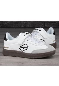 LOTTO - Buty sportowe Sneakersy chłopięce, Vintal K. Kolor: biały, czarny, brązowy, wielokolorowy. Materiał: materiał, syntetyk. Sport: turystyka piesza
