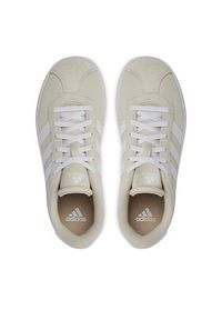 Adidas - adidas Sneakersy Vl Court 3.0 K ID6312 Beżowy. Kolor: beżowy. Materiał: zamsz, skóra #5