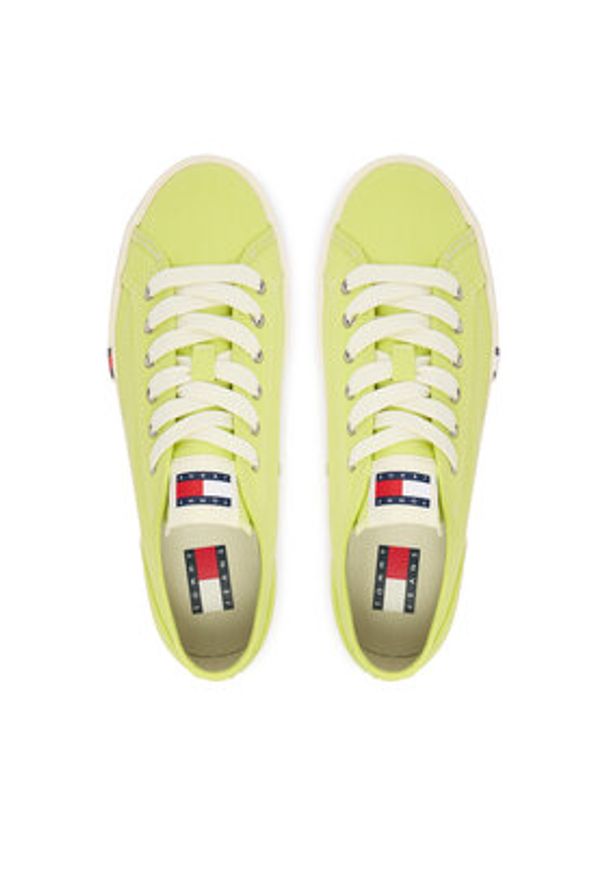 Tommy Jeans Tenisówki Archive Y2K EN0EN02956 Zielony. Kolor: zielony. Materiał: materiał