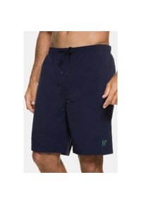 JAY-PI - Męskie Kąpielówki moda plażowa elastyczny pas do rozm. 8XL. Kolekcja: plus size. Kolor: niebieski. Materiał: poliester, poliamid, materiał